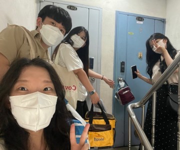 독거노인들에게 반찬나눔 봉사